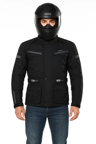 Giacca moto uomo tessuto - giacca,