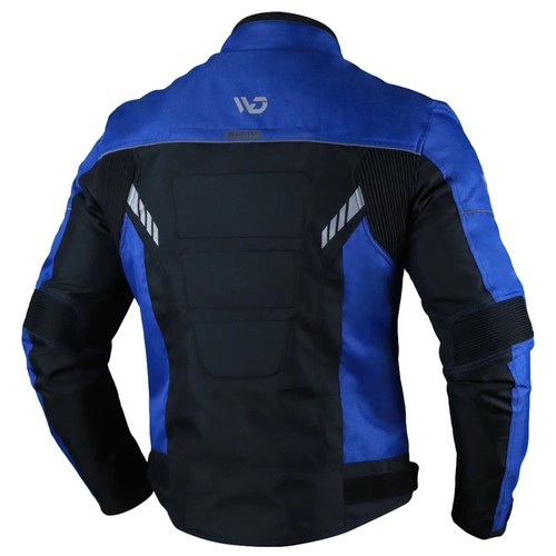 Giacca uomo moto tessuto blu