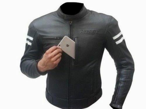 Men leather motorcycle - leather,
